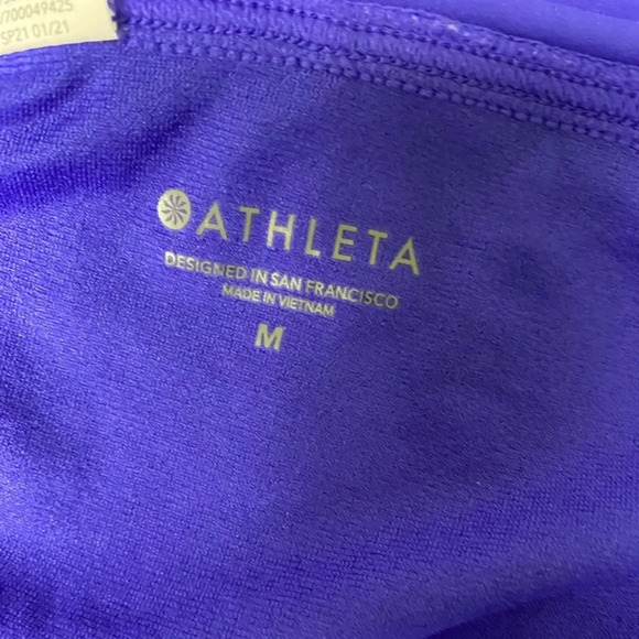 Athleta Blue Indigo Mid Tankini and Short Set Size M - Picture 4 of 5